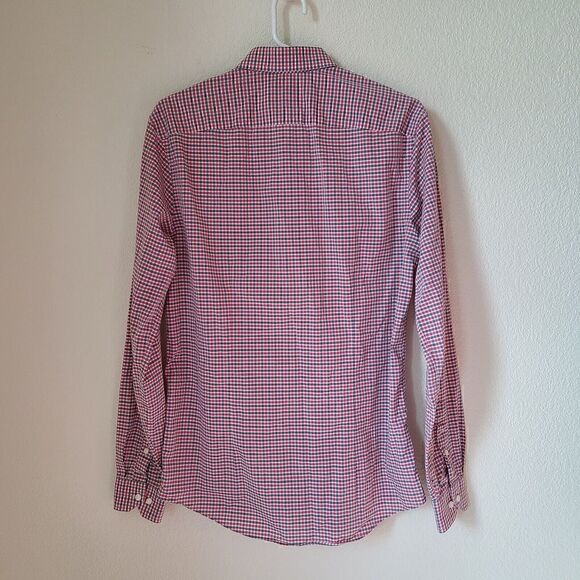 Ben Sherman Tailored‎ Skinny  Shirt Mens 34 - 35 Check 15 1/2 - 39/40 Button Up - Picture 3 of 9